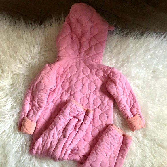 Kickee Pants Pink Animal Bear Quilted Onesie - Picture 5 of 5